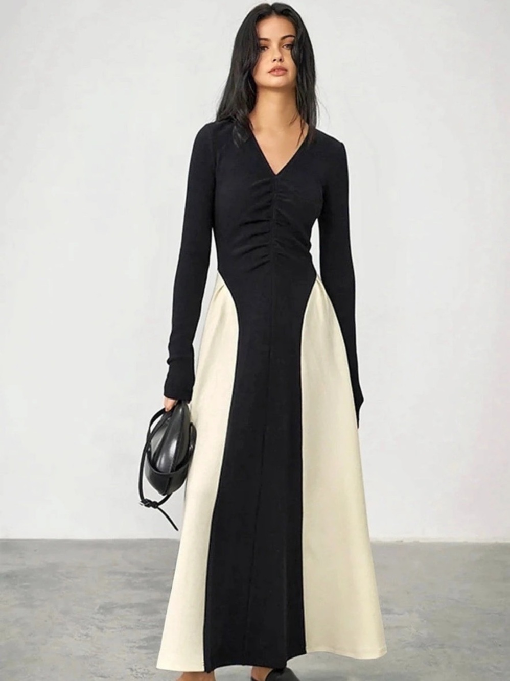 CMMN SSE Color Block Maxi Dress Size Medium NWT